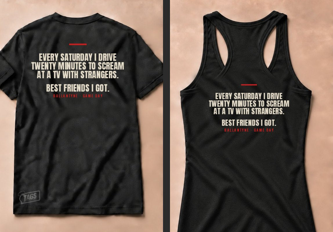 Black tee and tank backs, option 06